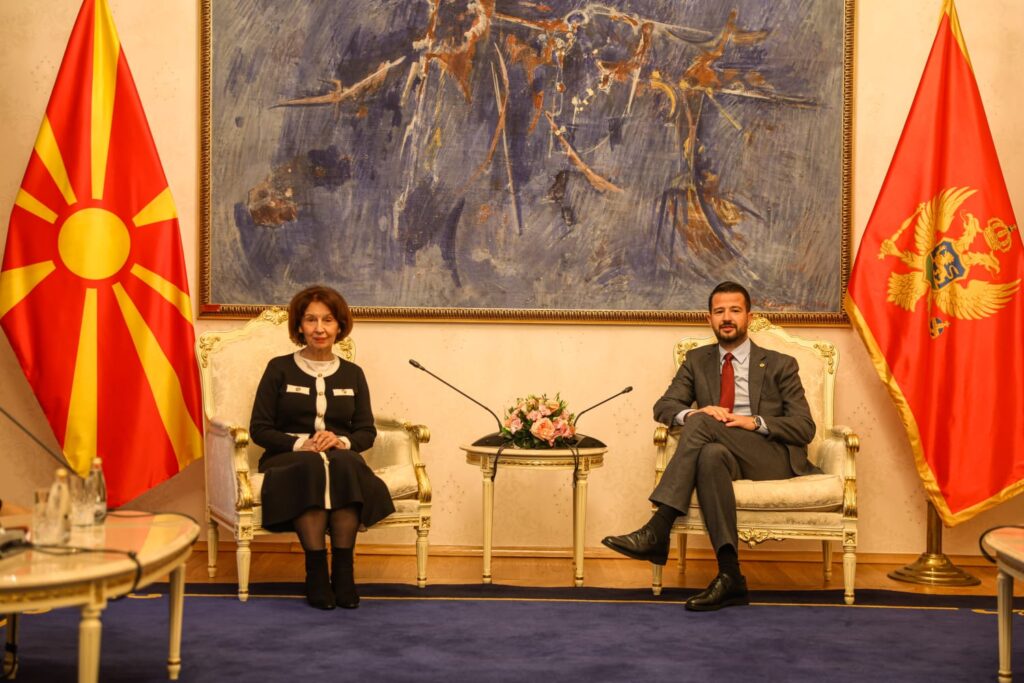 Kuzey Makedonya ve Karadağ arasında geleneksel dostluk ve karşılıklı destek vurgusu