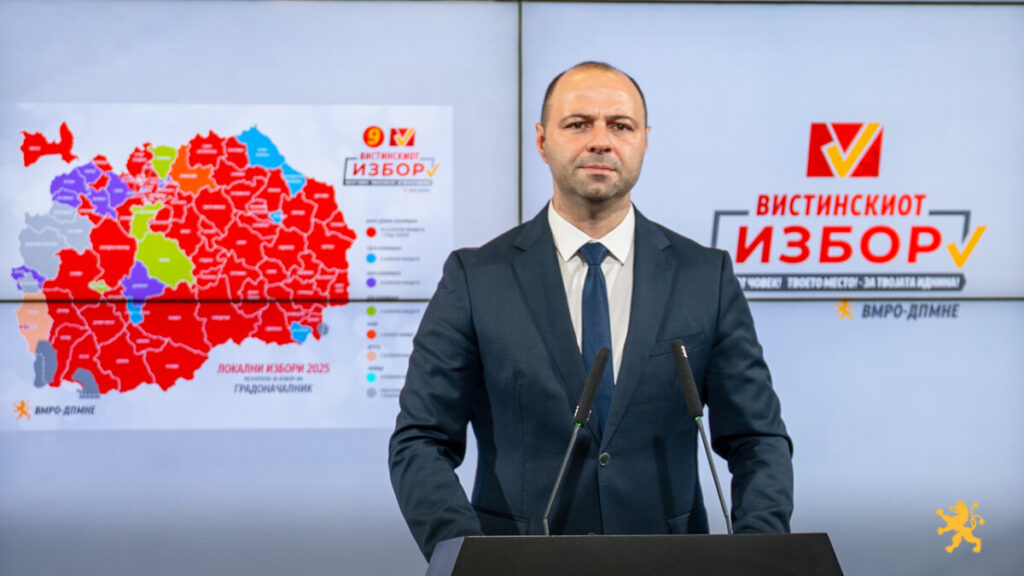 Misajlovski: Makedonya kırmızıya boyandı; VMRO-DPMNE yerel seçimlerin mutlak galibi