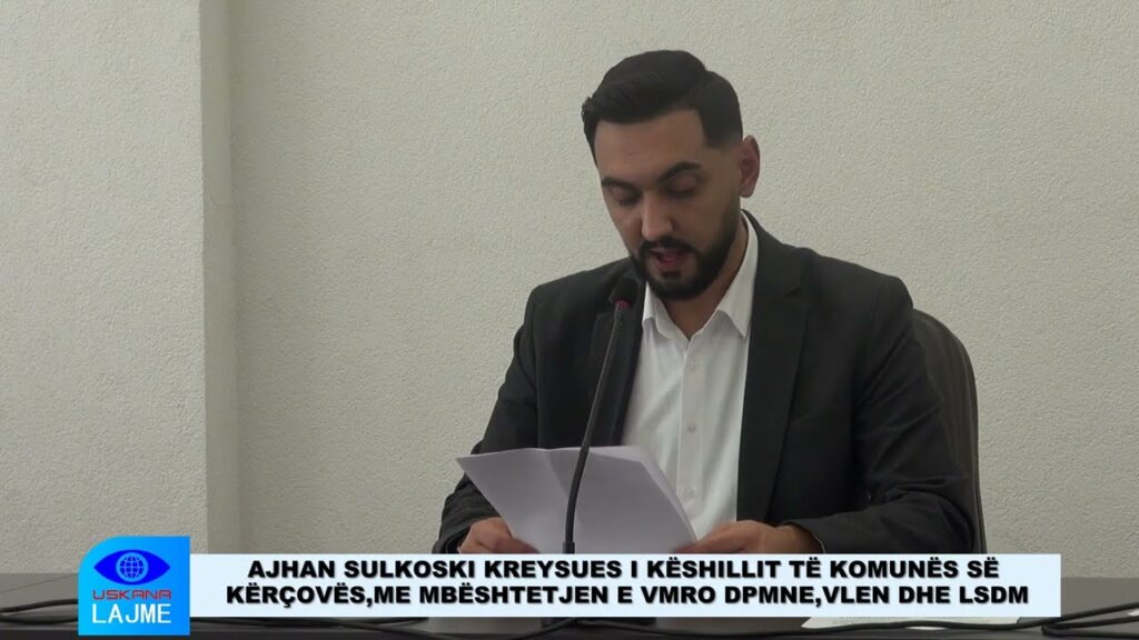 Kırçova Belediye Meclis Başkanlığı’na Ayhan Sulkoski Seçildi