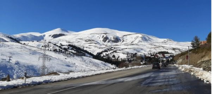 Makedonya’da sabahın en soğuk noktası Şar Dağı oldu