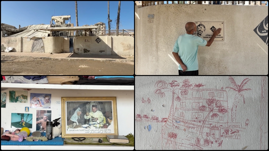 Filistin’in efsanevi lideri Arafat’ın Gazze’deki evi “evsizlere yuva” oldu