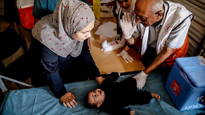 DSÖ ve ortakları, Gazze’de 10 binden fazla çocuğu hastalıklardan korumak için aşıladı