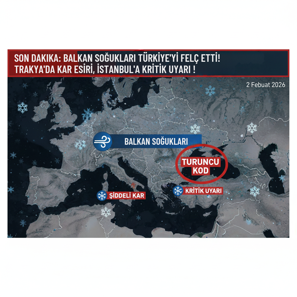 Balkan Soğukları Türkiye’ye Giriş Yaptı