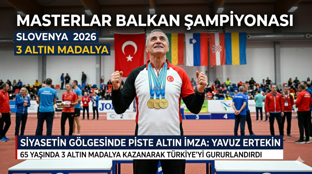 65 Yaşındaki Yavuz Ertekin’den Balkanlar’da 3 Altın Madalya!