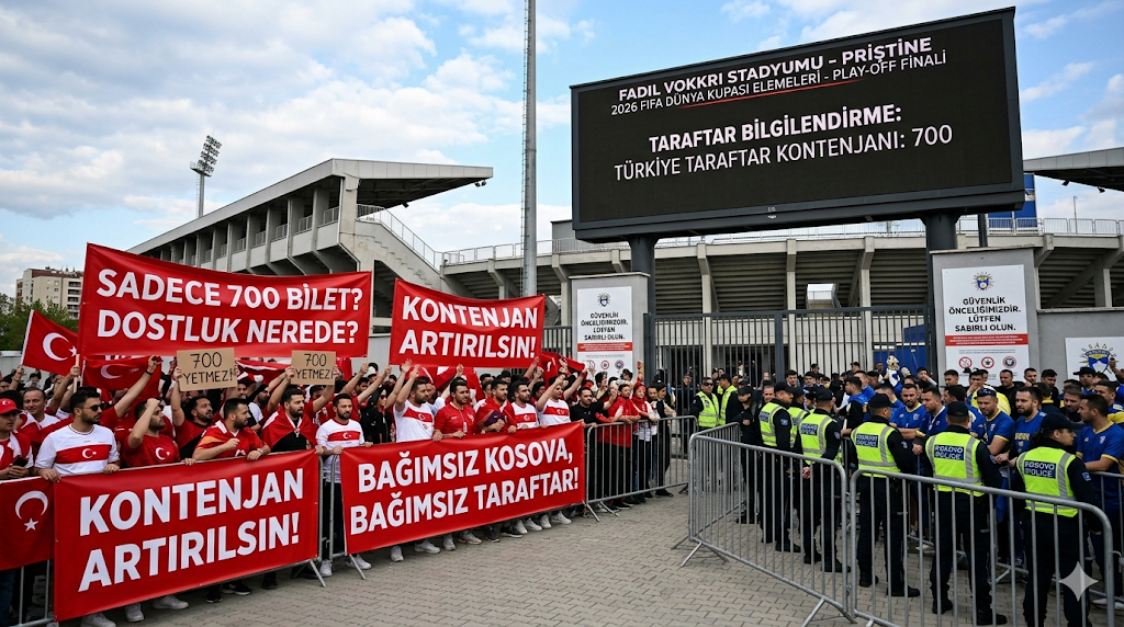 Kosova – Türkiye Maçı Bilet Krizi: 700 Kontenjan Tepki Çekti