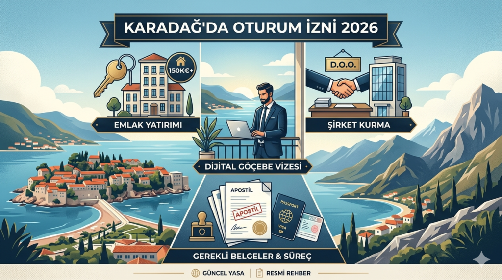Karadağ Oturum İzni 2026: Yeni Yasalar ve Şartlar Rehberi