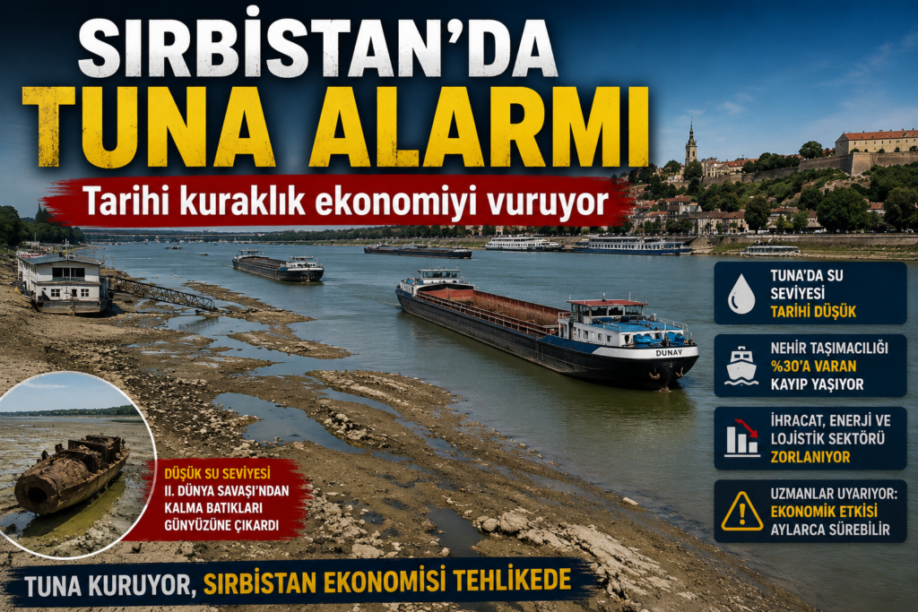 Sırbistan’da Tuna Alarmı: Tarihi Kuraklık Ekonominin Çarklarını Yavaşlatıyor