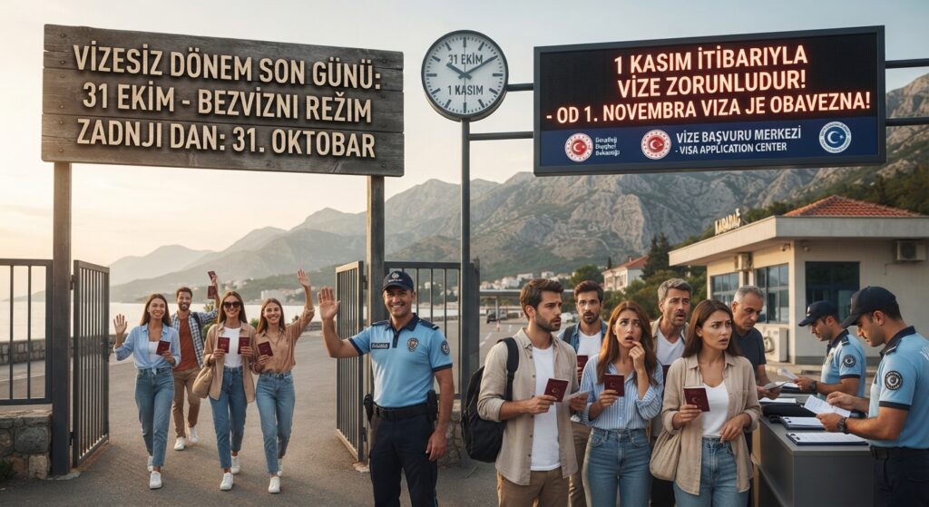 Karadağ Vizesi İçin Geri Sayım Başladı: 1 Kasım’da Kapı Duvar Oluyor!